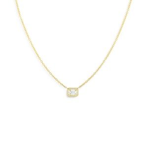 Roberto Coin 18k Gold Tiny Treasures Diamond Pendant Necklace - like new Worn 3x